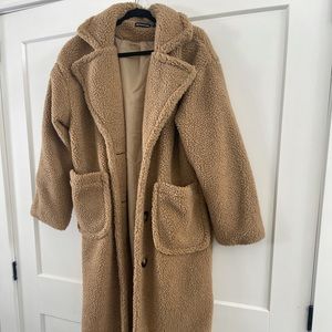Pretty little thing long teddy coat